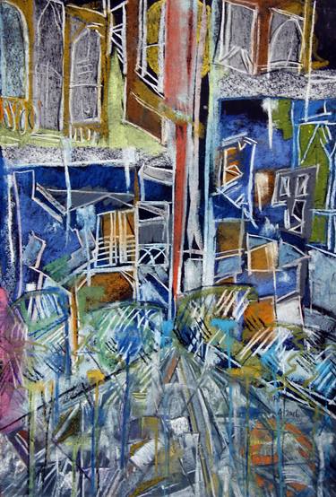 Original Abstract Architecture Drawings by Kah Wah Tan