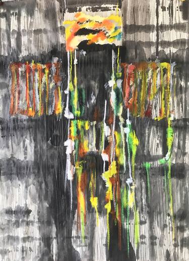 Original Abstract Expressionism Religious Paintings by Kah Wah Tan