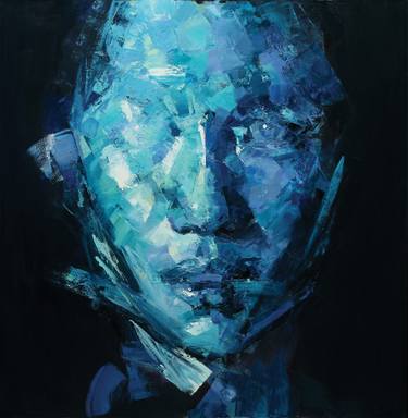 Original Abstract Portrait Paintings by Yi Shin Chiang