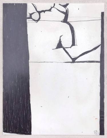 Original Abstract Cartoon Drawing by Radu Tuian