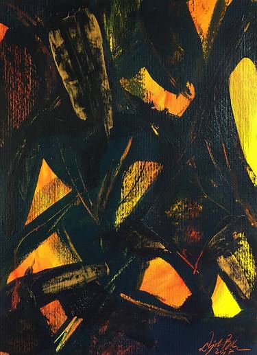 Original Abstract Expressionism Abstract Painting by Dhon Jason De Belen