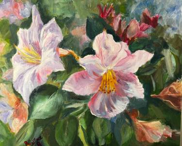Original Art Nouveau Botanic Painting by Ann Faillace