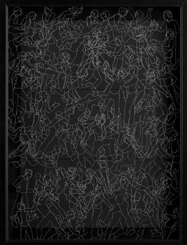 Original Figurative Abstract Drawings by Lisa Goesling