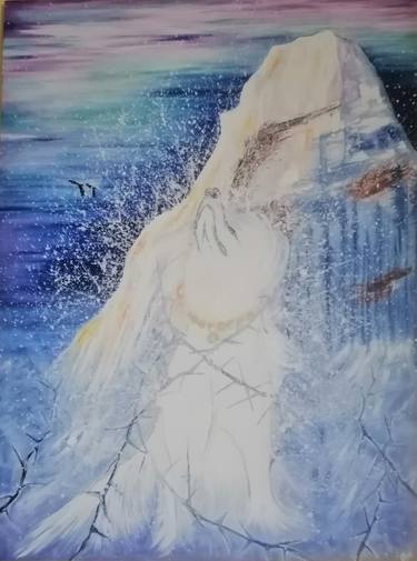 Original Abstract Expressionism Abstract Painting by Naveen C B