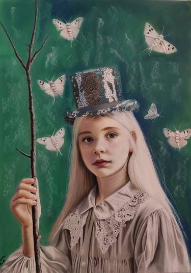 Original Figurative People Drawing by Laura Muolo