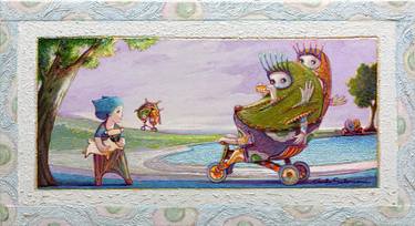 Original Surrealism Fantasy Paintings by Carlo Salomoni