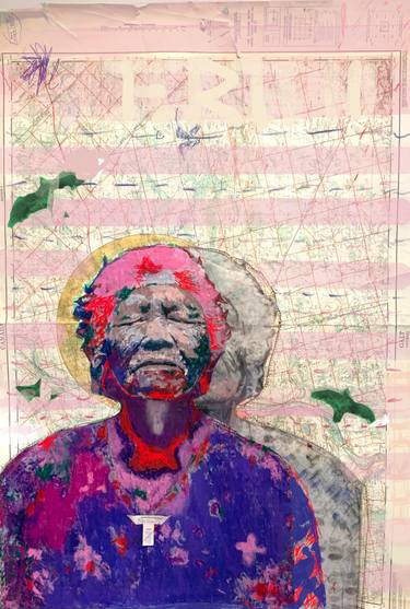 Original Expressionism People Collage by Parveen Dhatt