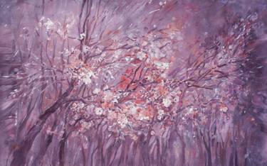 Original Art Deco Tree Paintings by Ksavera Art