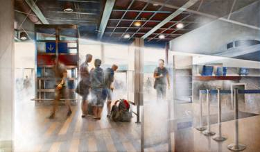 Original Figurative Architecture Painting by Marek Jarotta