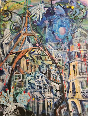 Original Abstract Expressionism Abstract Painting by Agnes Bae
