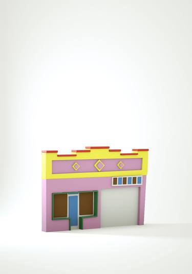 Original Realism Architecture Mixed Media by Harrison Tobon