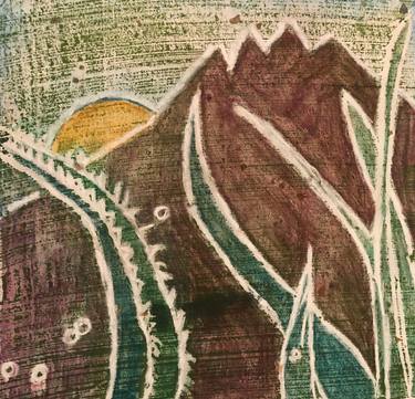 Original Abstract Expressionism Abstract Printmaking by Kathy Flament