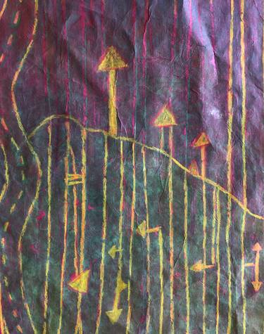 Original Abstract Expressionism Abstract Printmaking by Kathy Flament