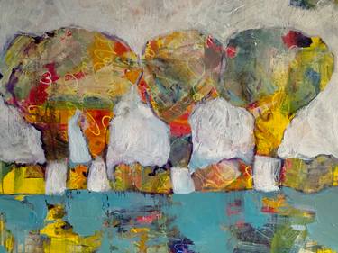Original Abstract Tree Paintings by Olga Pascari