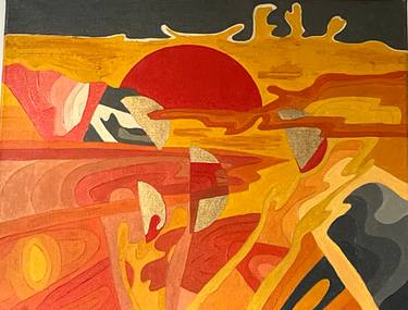 Original Abstract Expressionism Light Paintings by Mania Row