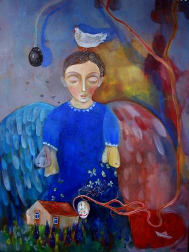 Print of Figurative Women Paintings by Aurelija Kairyte-Smolianskiene