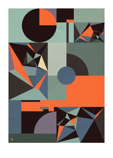 Original Bauhaus Geometric Digital by Jacek Tofil
