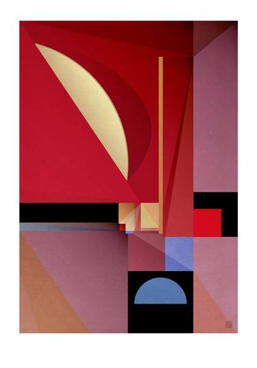 Original Abstract Geometric Digital by Jacek Tofil