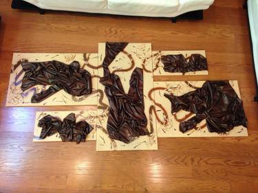 Original Abstract Wall Sculpture by Martyna Zam