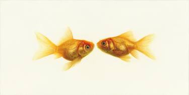 Original Figurative Fish Painting by Jeong Im Yi