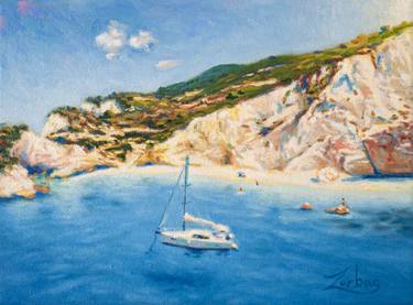 Original Contemporary Beach Painting by Zachary Zorbas