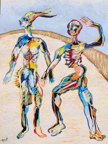 Original Figurative People Mixed Media by Robert Post