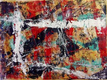 Original Abstract Expressionism Abstract Painting by Ilario Massetti