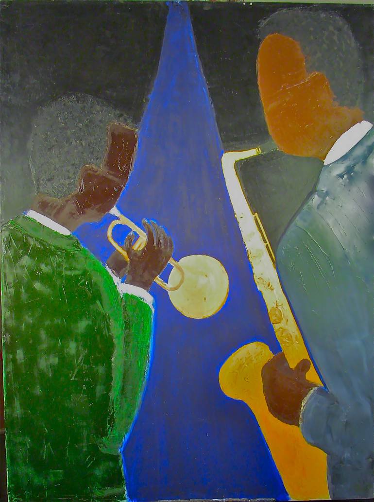 Original Abstract Expressionism Music Paintings by Peter Eliscu