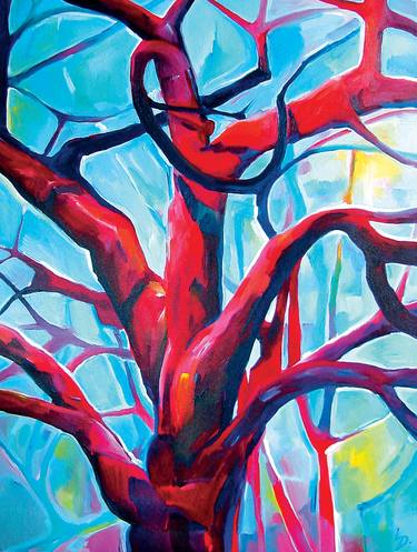 Original Expressionism Tree Paintings by Liam Downes
