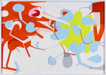 Original Abstract Expressionism Abstract Paintings by Kazuhiro Higashi