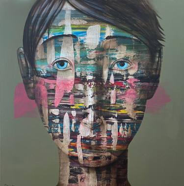 Original Abstract Expressionism Classical Mythology Paintings by Fabien Delaube