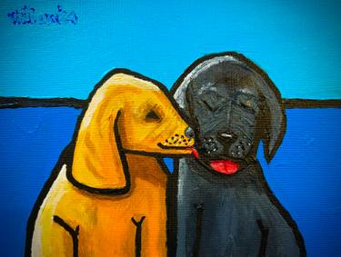Original Contemporary Animal Painting by Bob Mathews