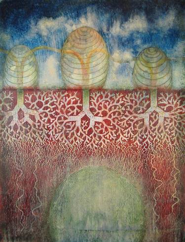 Original Abstract Landscape Paintings by Russell Thurston