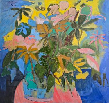 Original Contemporary Floral Painting by Richard Stoller