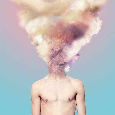 Original Conceptual Portrait Mixed Media by Sara Zaher