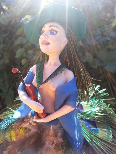 Original Surrealism Fantasy Sculpture by Flori Ciobanu