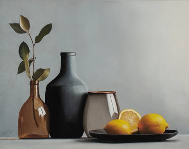 Original Photorealism Still Life Painting by Dietrich Moravec