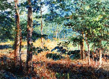 Original Impressionism Landscape Painting by Daniel Ziembo