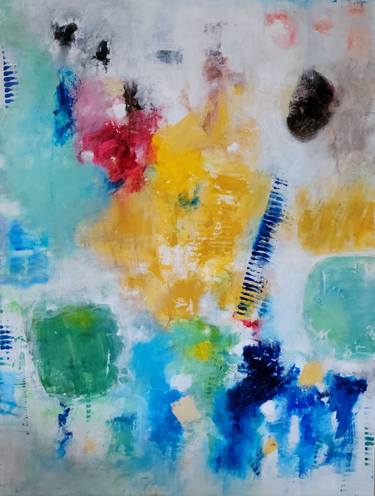 Original Abstract Expressionism Abstract Painting by Gina Battle
