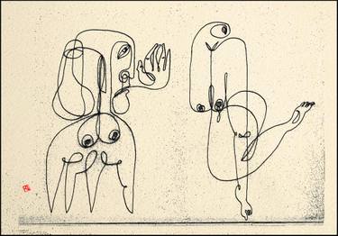 Original Expressionism Erotic Digital by Razvan Luscov