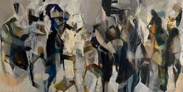 Original Abstract Expressionism People Paintings by Max De Winter