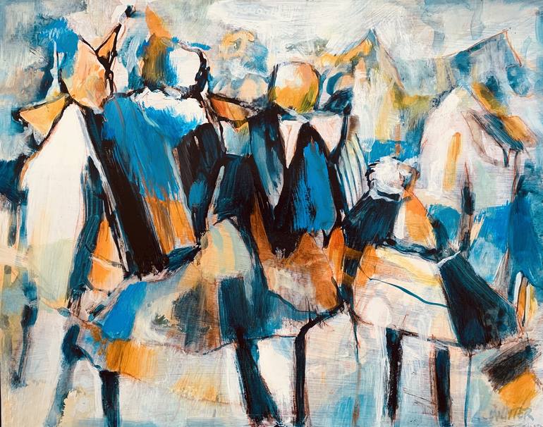 Original Abstract Travel Paintings by Max De Winter
