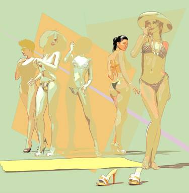 Original Figurative Beach Digital by Fred Juergen Rogner