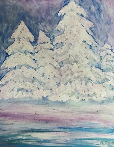 Original Impressionism Tree Paintings by Valerie Leri