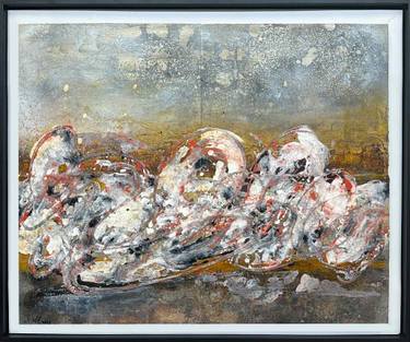 Original Abstract Landscape Mixed Media by Shirley Williams