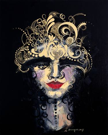 Original Art Deco People Paintings by Marija Bazarova