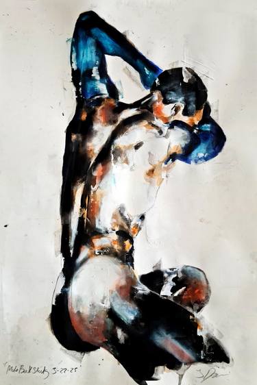 Original Expressionism Nude Painting by Thomas Donaldson