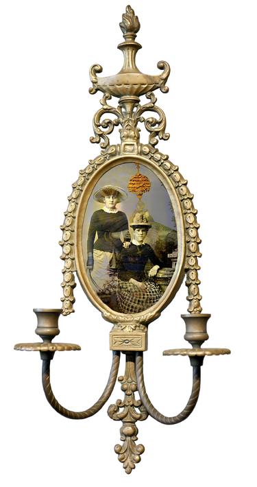 Original Conceptual Mortality Collage by Cynthia Wagner