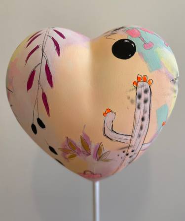 Original Abstract Love Sculpture by Beate Garding Schubert