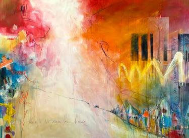 Original Abstract Expressionism Abstract Paintings by Beate Garding Schubert